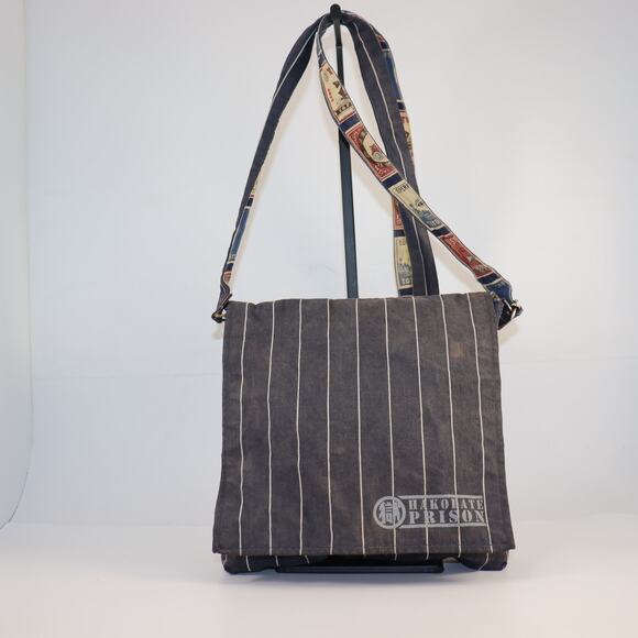 Hakodate Prison Canvas Messenger Bag Japan Safety Match Print - Picture 1 of 5